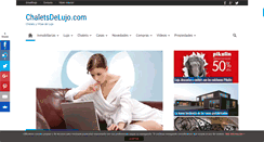 Desktop Screenshot of chaletsdelujo.com